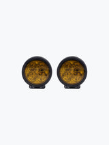 HJG 4 LED Cap Round Pair Foglight With Wireharness