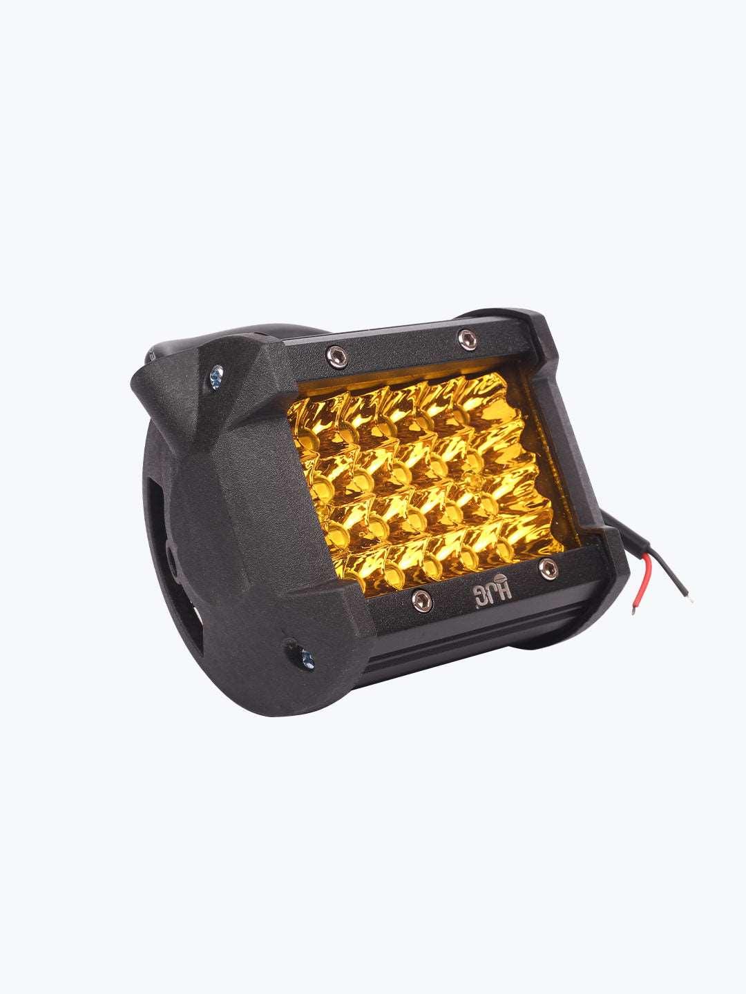 24 LED Yellow Square Foglight - Moto Modz