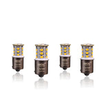 SIMTAC 3 Year Warranty 360° Reflecting LED Indicator Bulbs | Handmade | Retrofit (Amber, Straight pin)