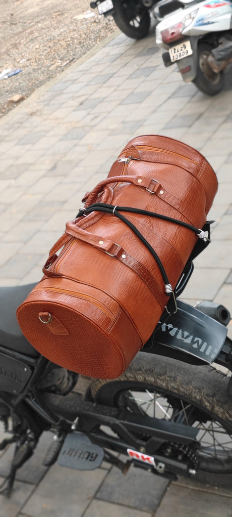 66Bhp duffle leather bag - Moto Modz