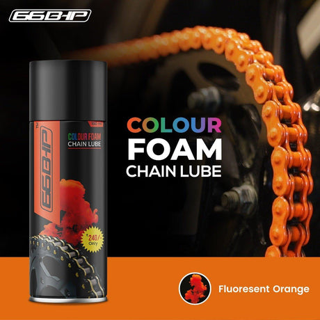 66Bhp Orange Chain Lube ( 150 ml) - Moto Modz