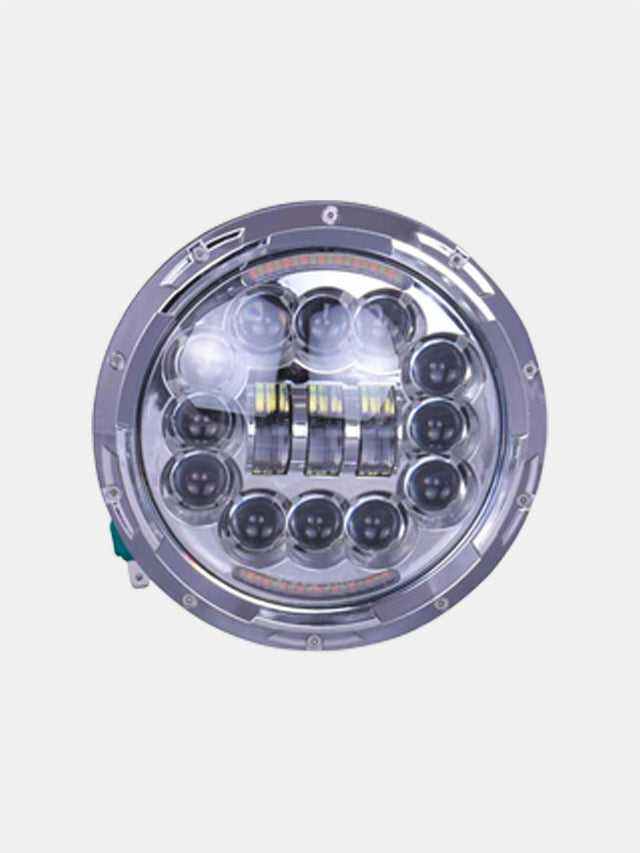 7 Inch 15 LED Moon Top Park CP 60Watts Headlight - Moto Modz