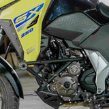 STRUCTURE CRASH GUARD WITH 2 METAL SLIDER FOR V STROM SX 250 Black matt – SB 679 / Ht Exhaust