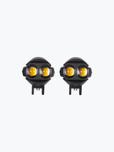 HJG 2 LED Pod Dual Color Pair Fog Light Round