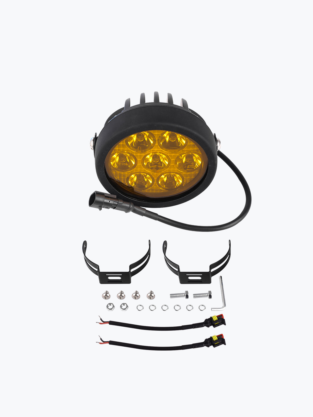 HJG 7 LED Round Fog Light 70W