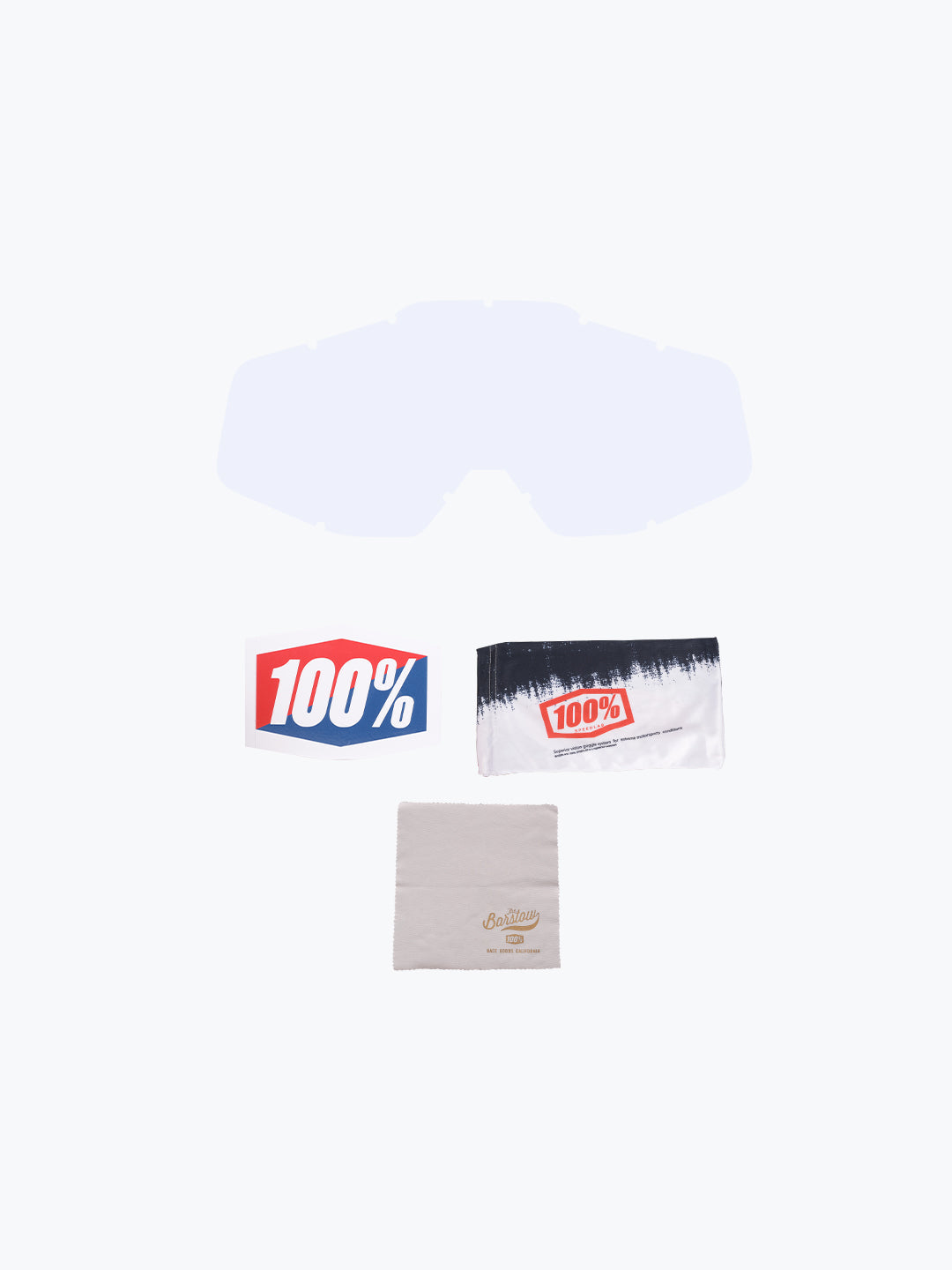 100% Goggles Blue Black Blu Tint