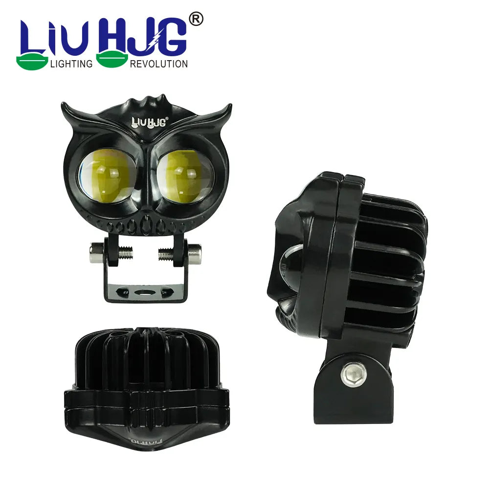 HJG Fog Lamp 2 Led 40W OWL 9-60v White/Yellow (SET OF-2) for all ...