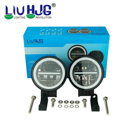 HJG Round Foglamp with Blue Drl (6 Months Guarantee)