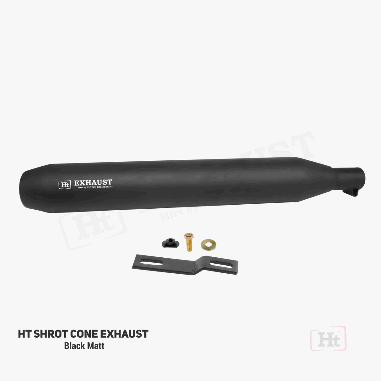 HTW Short Cone Exhaust Black Matt