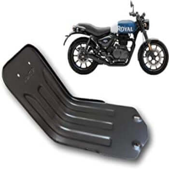 Motocare Metal Premium Heavy Quality Engine Guard/Sump/Bash Plate For Royal Enfield Hunter 350 cc (Black)