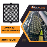 Moto Care Radiator Guard For Jawa 42 (Black)