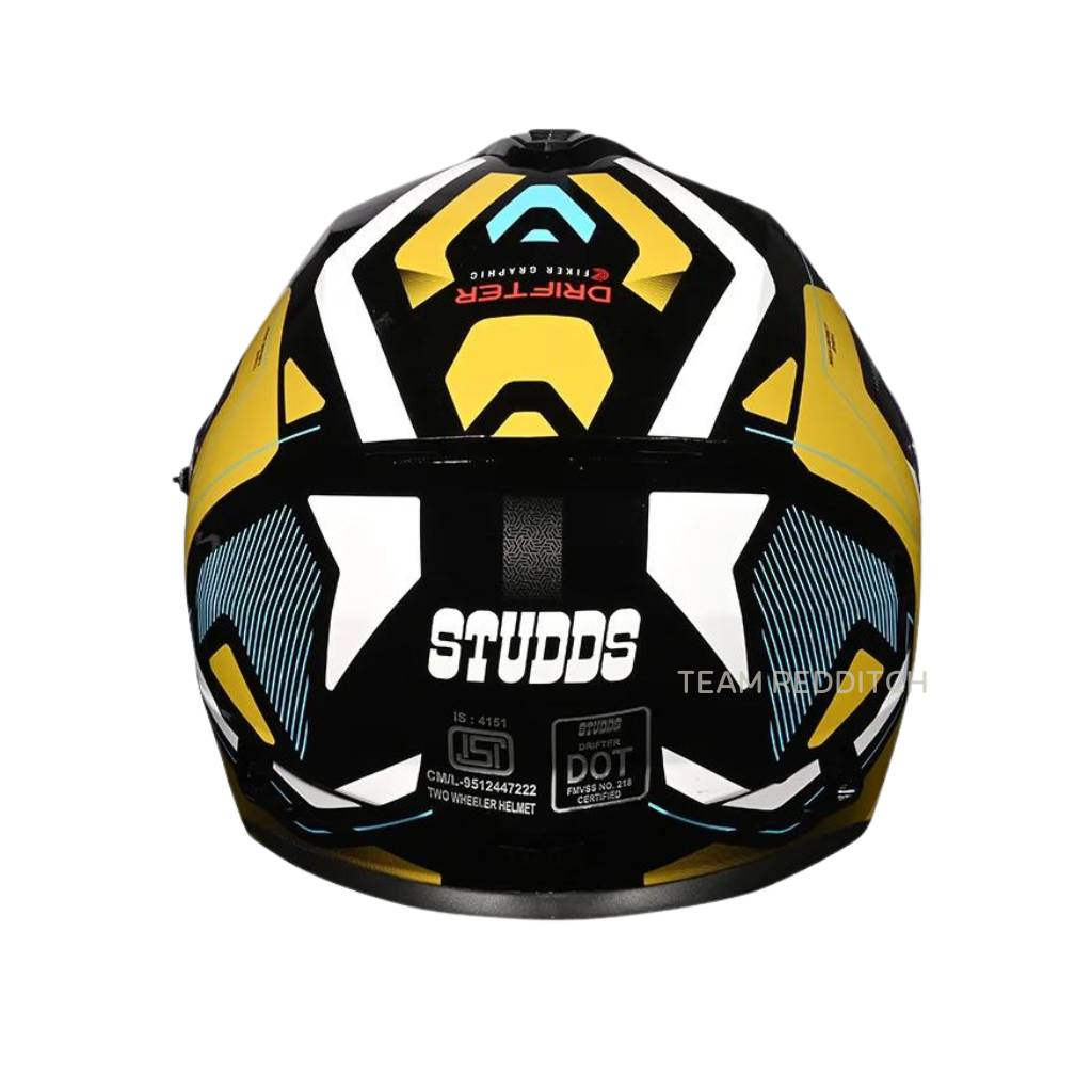 STUDDS DRIFTER D5 BLACK N12 GOLDEN