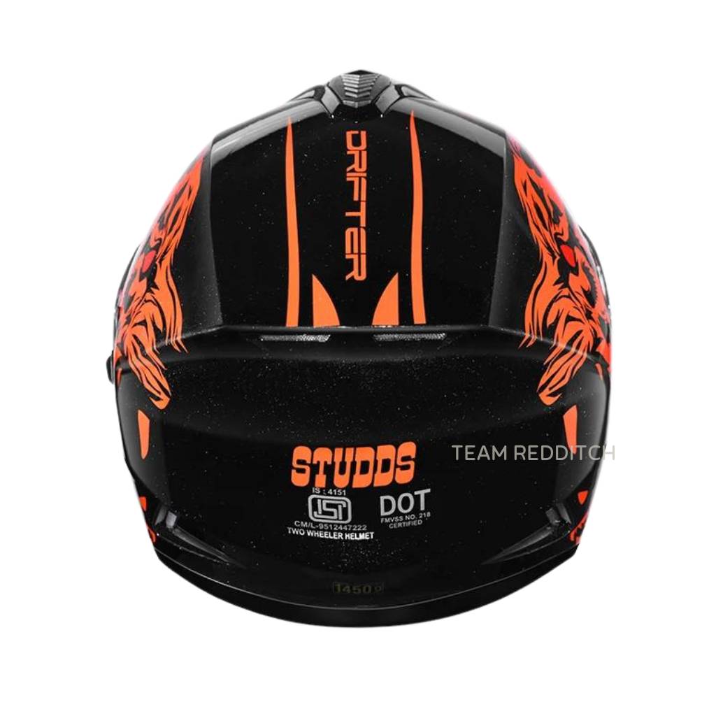 STUDDS DRIFTER D2 ORANGE N9 BLACK