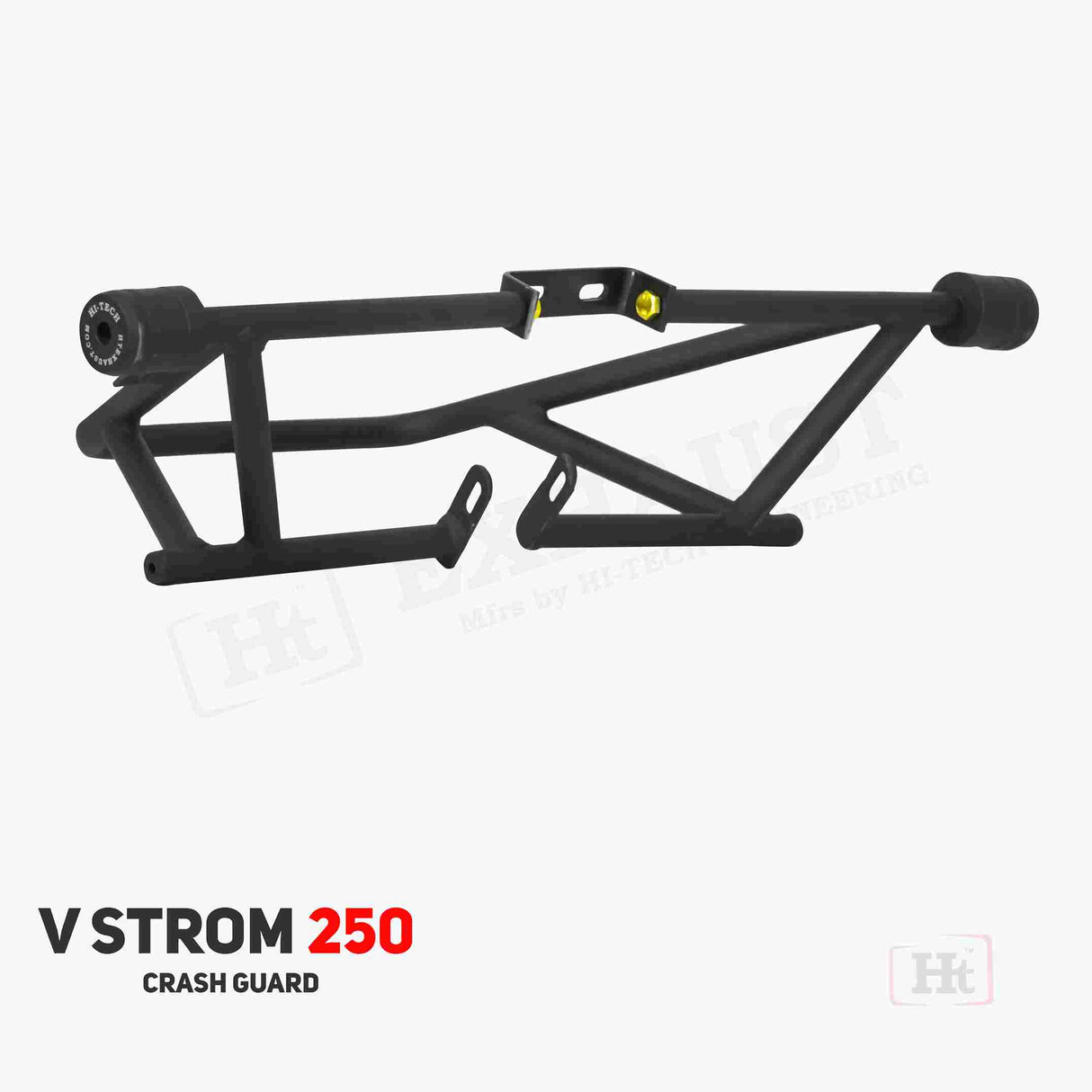 STRUCTURE CRASH GUARD WITH 2 METAL SLIDER FOR V STROM SX 250 Black matt – SB 679 / Ht Exhaust