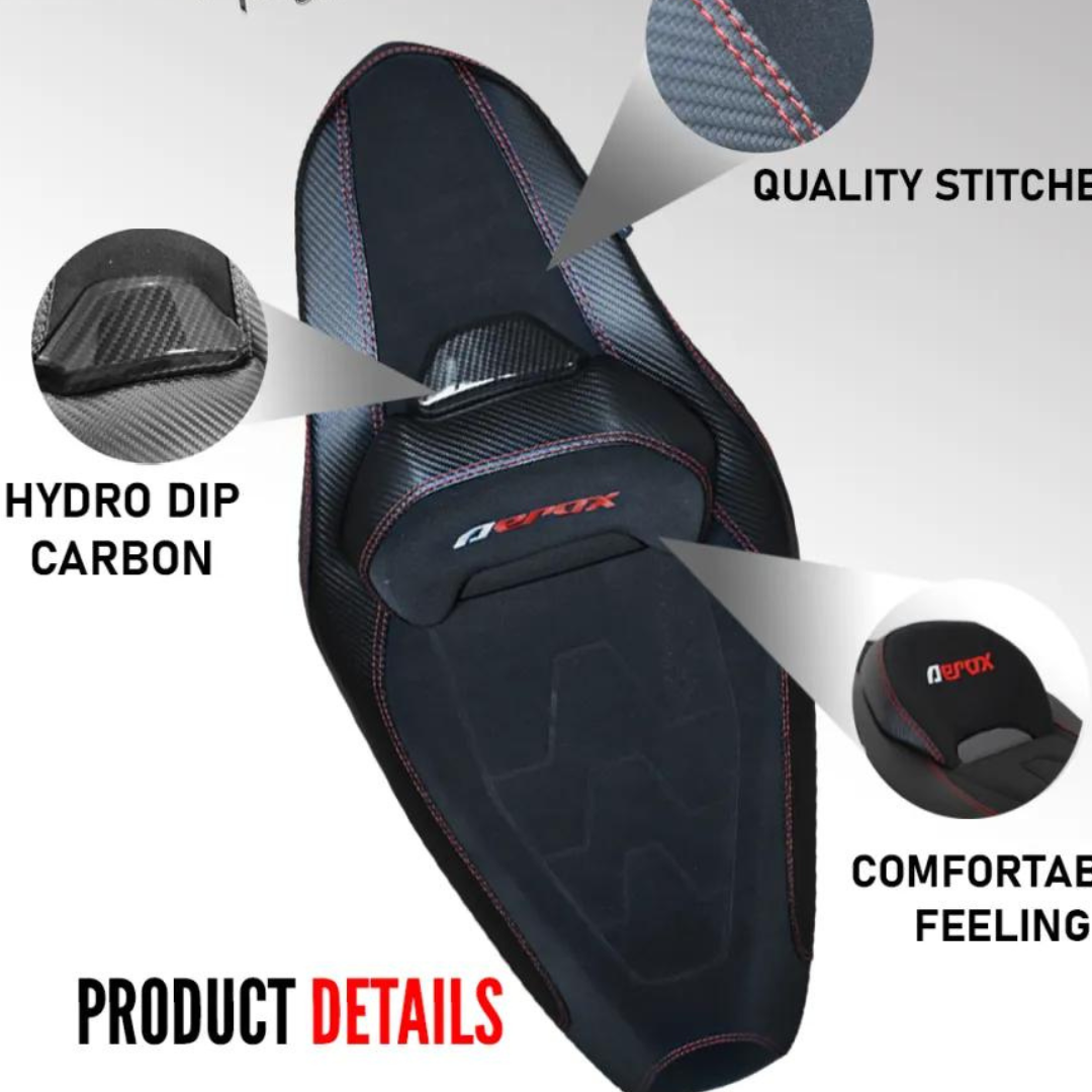 AEROX155 V2 TOURING SEAT ( Black With Red logo)