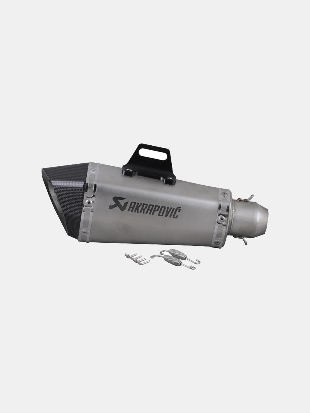 Akrapovic CNC Silver End Carbon Exhaust - Moto Modz