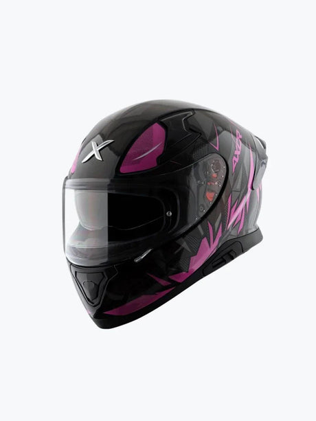 Axor Apex Hunter Gloss Black Pink Helmet L - Moto Modz