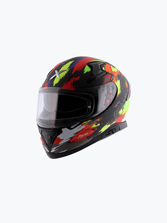 Axor Apex Racer Dull Black Neon Yellow - Moto Modz