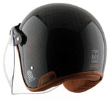 Axor Jet Carbon Big Checks helmet with bubble visor - Moto Modz