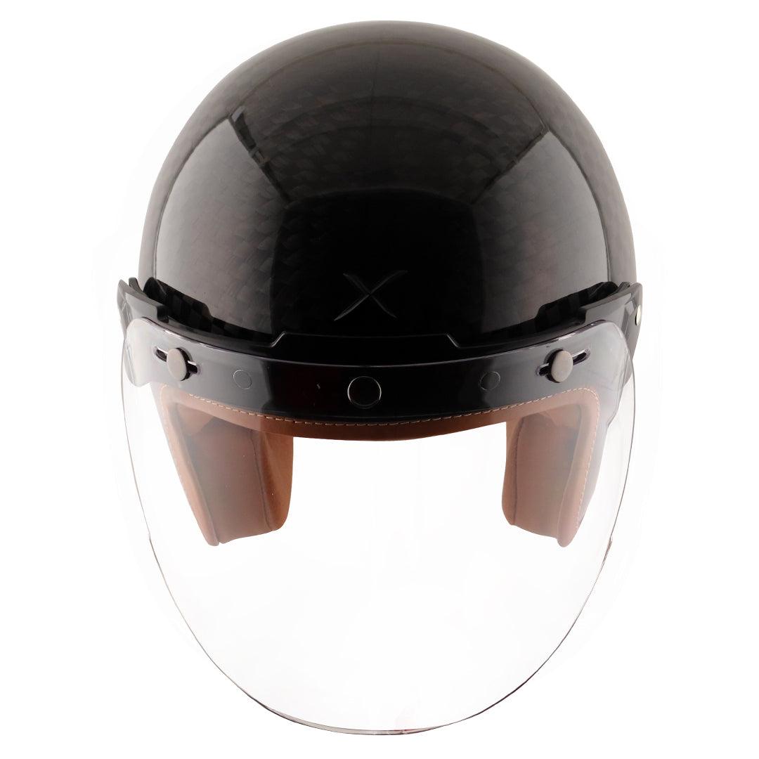 Axor Jet Carbon Big Checks helmet with bubble visor - Moto Modz