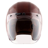 Axor Retro Jet Leather Helmet - Moto Modz