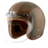 Axor Retro Jet Leather Helmet - Moto Modz