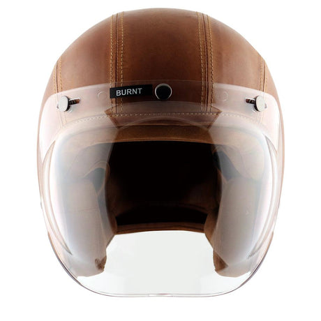 Axor Retro Jet Leather Helmet - Moto Modz