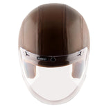 Axor Retro Jet Leather Helmet - Moto Modz