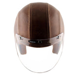 Axor Retro Jet Leather Helmet - Moto Modz