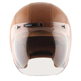 Axor Retro Jet Leather Helmet - Moto Modz