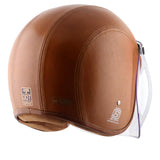 Axor Retro Jet Leather Helmet - Moto Modz