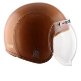 Axor Retro Jet Leather Helmet - Moto Modz