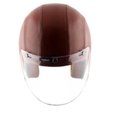 Axor Retro Jet Leather Helmet - Moto Modz