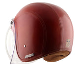 Axor Retro Jet Leather Helmet - Moto Modz