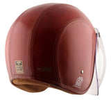 Axor Retro Jet Leather Helmet - Moto Modz