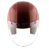 Axor Retro Jet Leather Helmet - Moto Modz