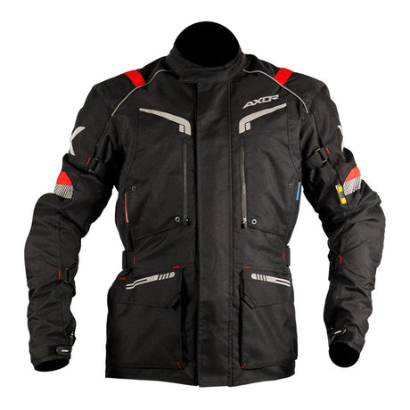 Axor Valour Black Red Jacket - Moto Modz