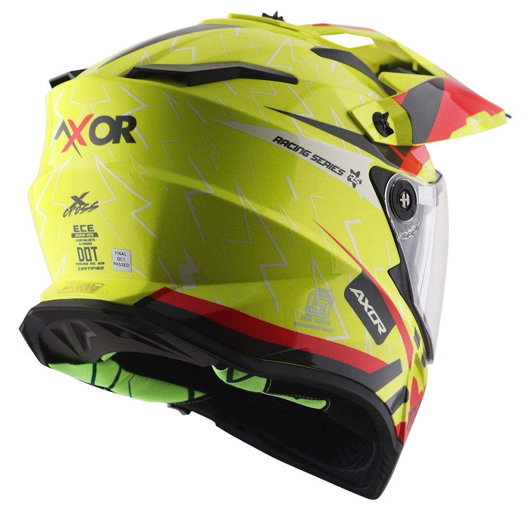 Axor X-Cross Flash Dual Visor Helmet - Moto Modz