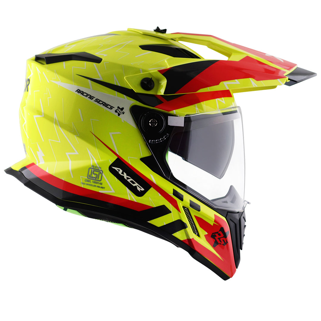 Axor X-Cross Flash Dual Visor Helmet - Moto Modz