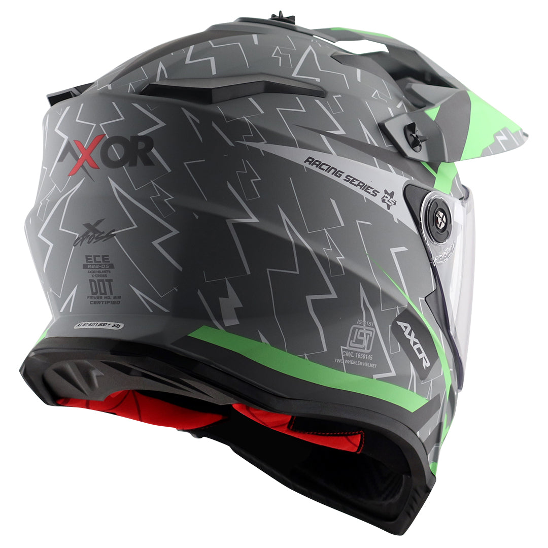 Axor X-Cross Flash Dual Visor Helmet - Moto Modz