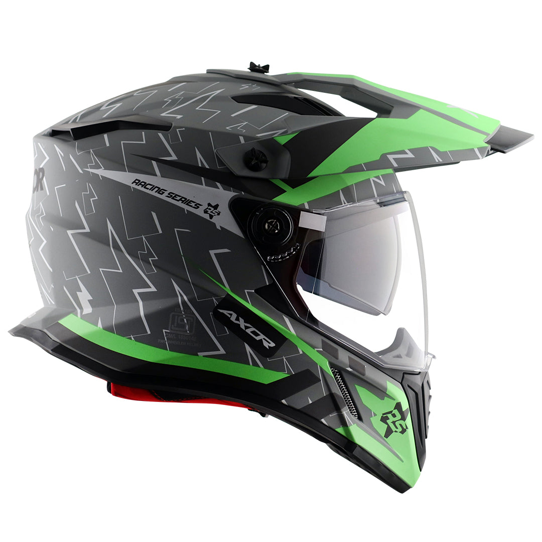 Axor X-Cross Flash Dual Visor Helmet - Moto Modz