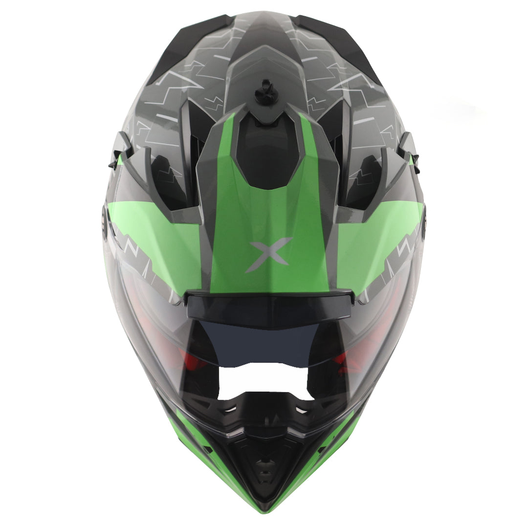 Axor X-Cross Flash Dual Visor Helmet - Moto Modz