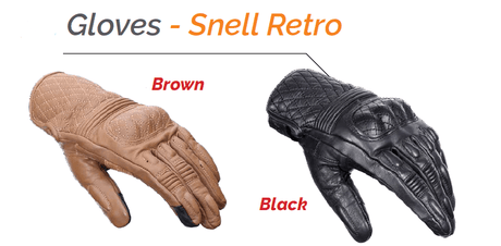 BBG Snell Retro Riding Gloves - Moto Modz