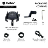 BOBO BM4 Jaw-Grip Bike / Cycle Phone Holder Motorcycle Mobile Mount - Moto Modz