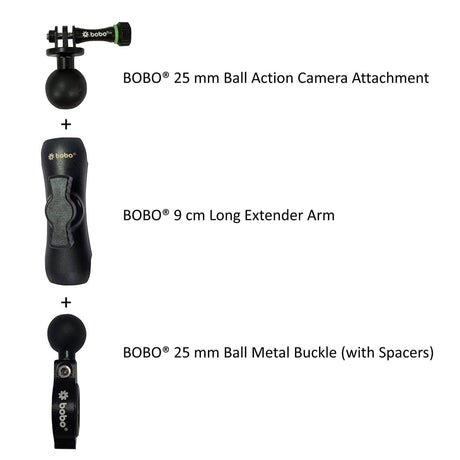 BOBO BM9 Action Camera Bike Mount Combo - Moto Modz