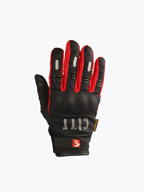 BSDDP City Gloves Touch Black & Red - Moto Modz