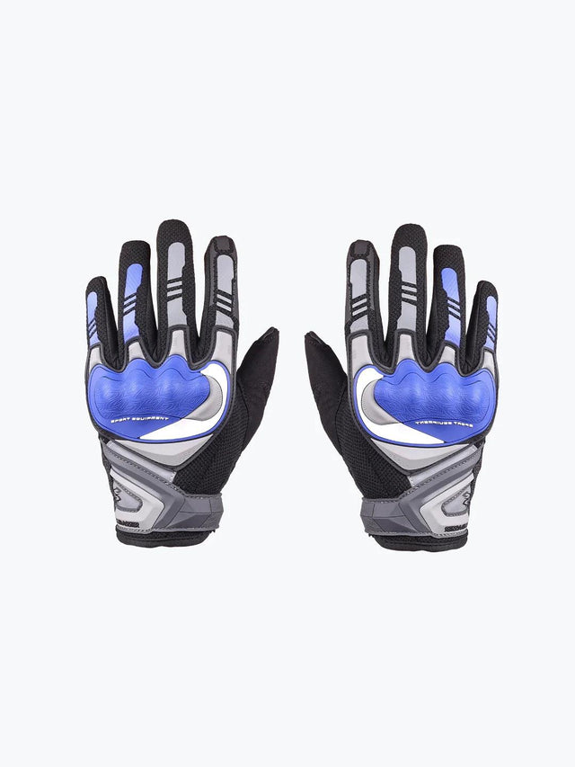 Cuirassier Gloves Blue Grey - Moto Modz