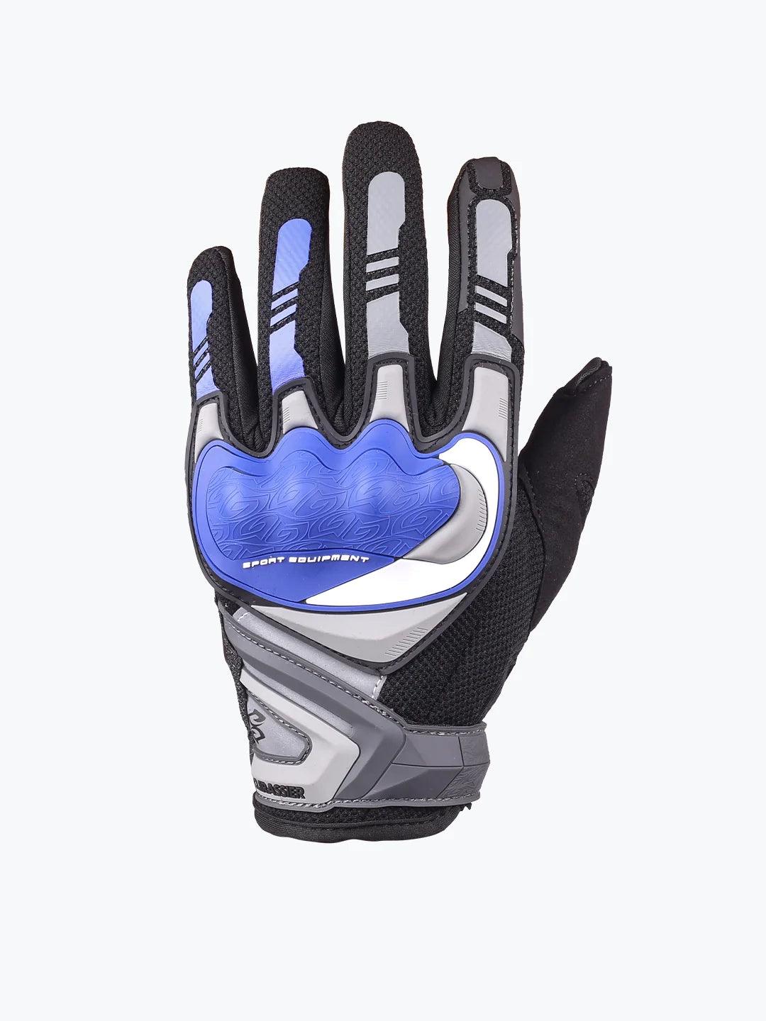 Cuirassier Gloves Blue Grey - Moto Modz