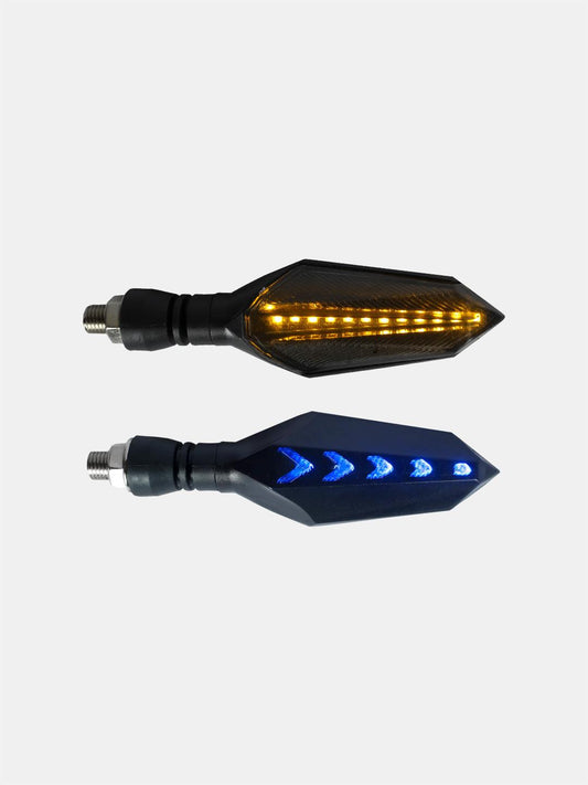 D-138  blue running indicator-Yellow - Moto Modz