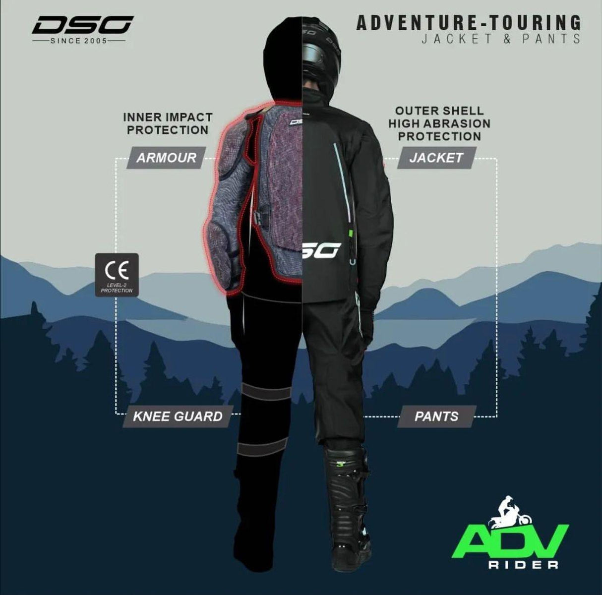 DSG Adventure Riding Jacket - Moto Modz